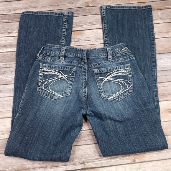 Silver Jeans Suki Boot Cut 30 Lightly Distressed - Picture 7 of 9